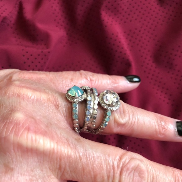 Sorrelli Blue and Silver Rings Collection - Picture 9 of 11